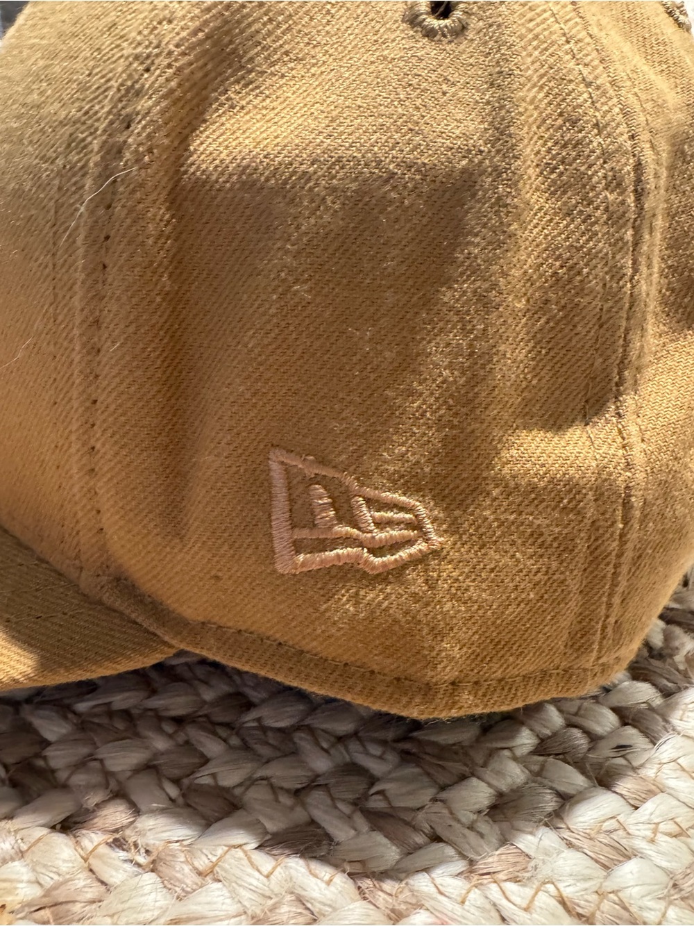 New Era 58FIFYU Atlanta Braves Tonal Tan Fitted Hat 7 5/8 Camel MLB Cap - Picture 4 of 11